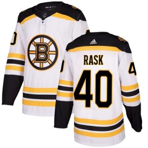 Boston Bruins Pelipaita #40 Tuukka Rask Authentic Valkoinen Vieras